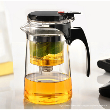 Haonai high quality glass tea pot set/tea glass pot